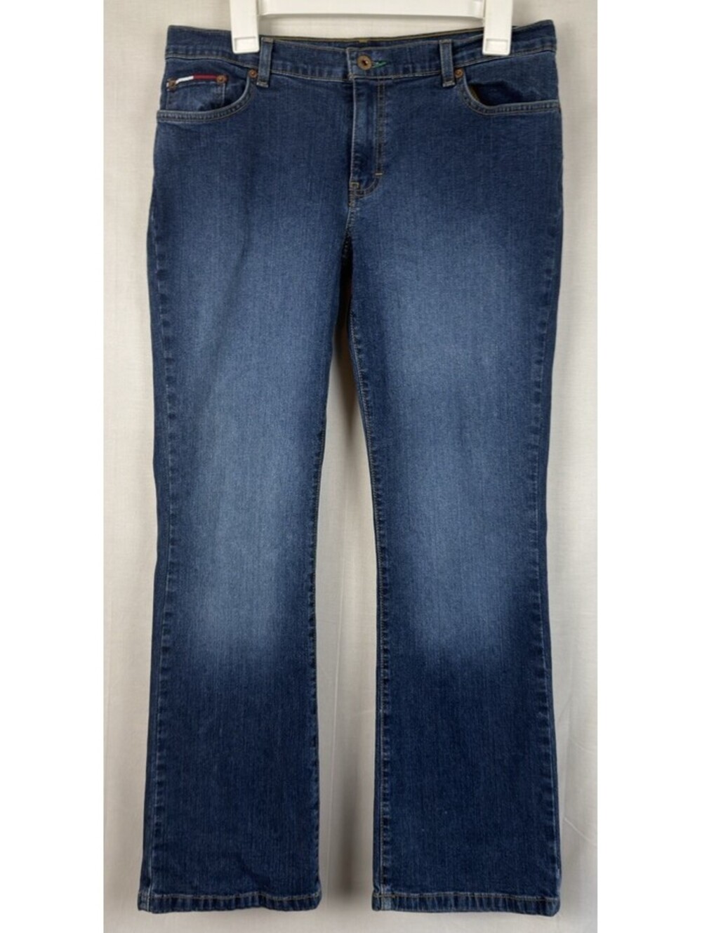 Vintage TOMMY HILFIGER Womens Sz 13 Jeans Low Rise Bootcut Stretch
